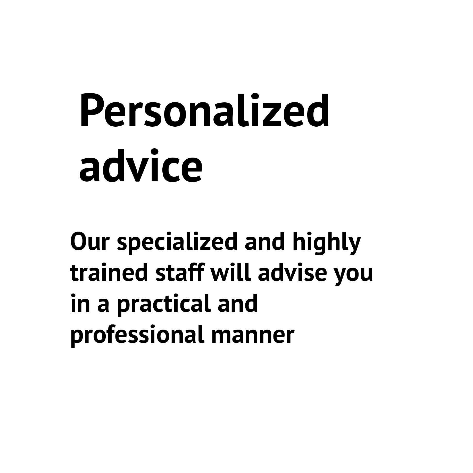 Personalized advice